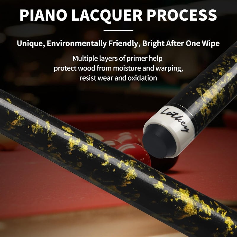 LOTKEY Pool Cue Sticks for Adults,Super Straightened Up 58'' 18 19 20 21 oz Billiard Cues Stick Canadian Maple Tacos De Billar Profesional Set of 4/3/2/1 House Bar Pool Que Table Beginner Pool Queue for Sale - Image 4